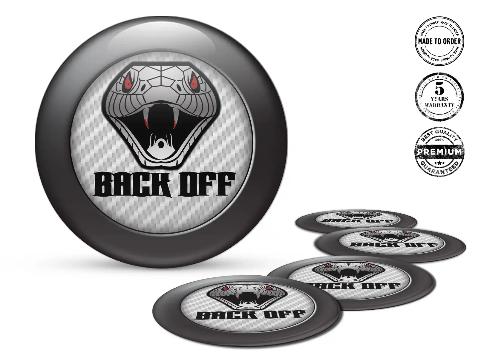 Rim Stickers Car Stylish Domed Design